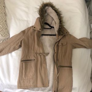 Fur lined jacket